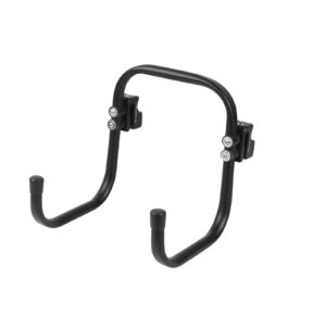 Steel Double black pipe hook (wider space)+2x Quick clamp with threaded hole and adapter 3/8" to 1/4"